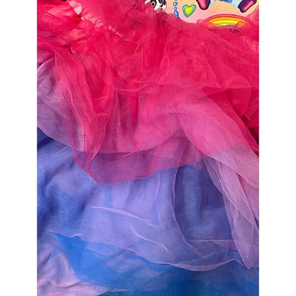 NWT Posh Peanut x Lisa Frank Panda Painter Tutu Dress – Girls 7/8 Rainbow Tulle - Picture 8 of 15